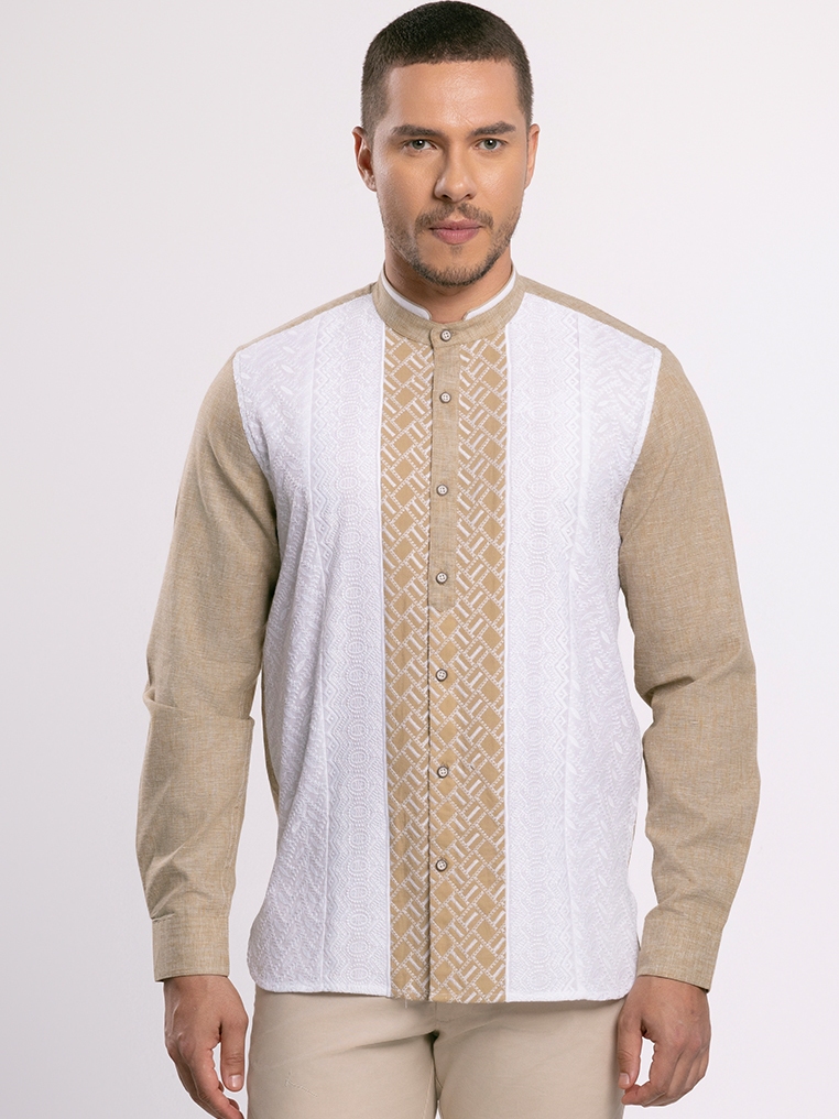 Kemeja Lengan Panjang Honolulu Khaki