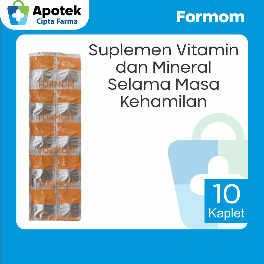 Jual Formom Prenatal Multivitamin dan Mineral Kalsium Laktat Asam Folat ...