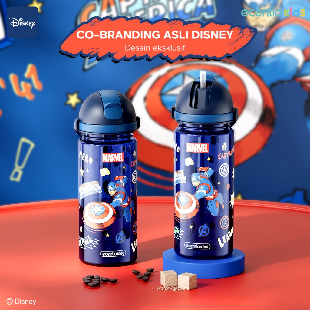 Jual ecentio botol minum anak seri Disney anti bocor botol minum ...