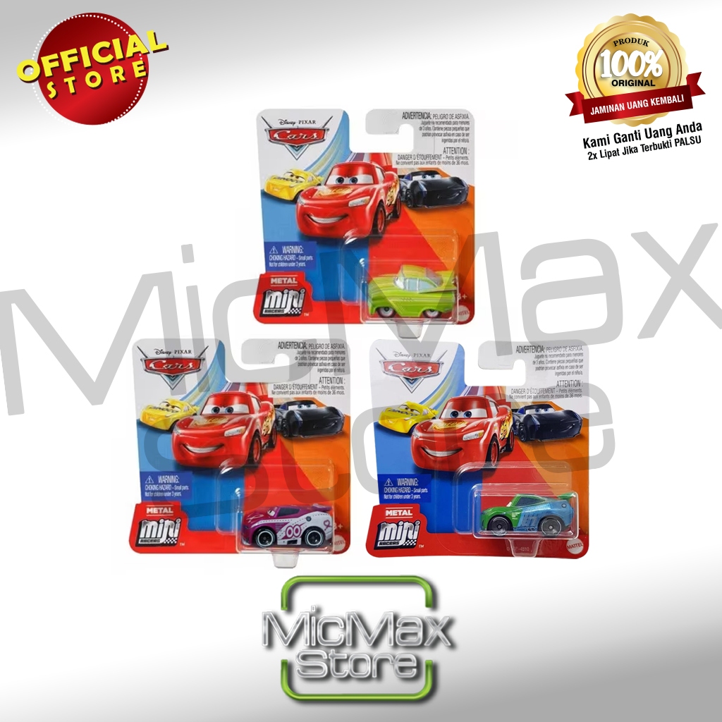Jual Disney Pixar CARS MINI RACER Singles BLISTER Asst GKF65 | Shopee ...