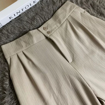 Celana Kulot Wanita Knit Highwaist Jennie Pants Premium Kancing