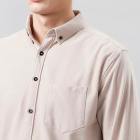 Kemeja Pria Lengan Panjang Slim Fit Cotton Pique Best Quality