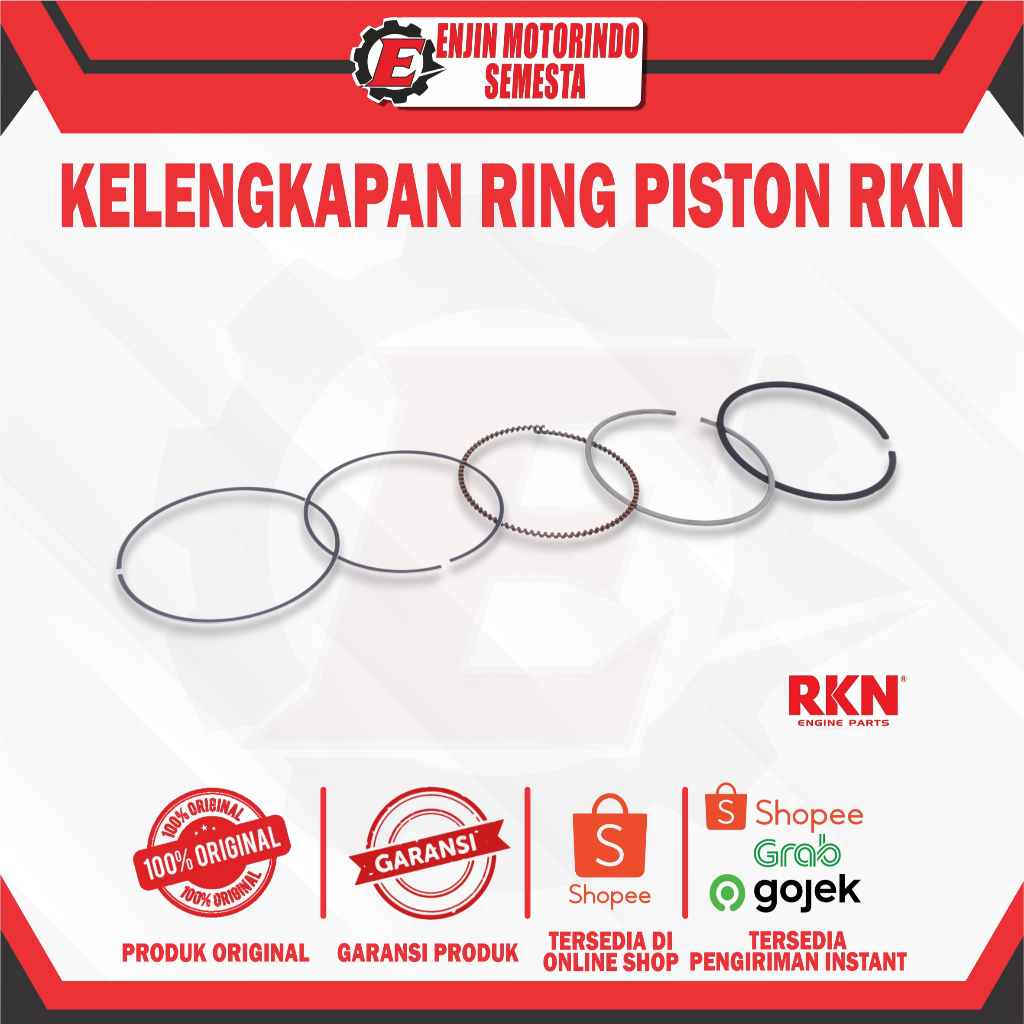 Jual RKN RING PISTON MIO - MIO SOUL - NUOVO - FINO KARBU - KODE 5TL STD ...