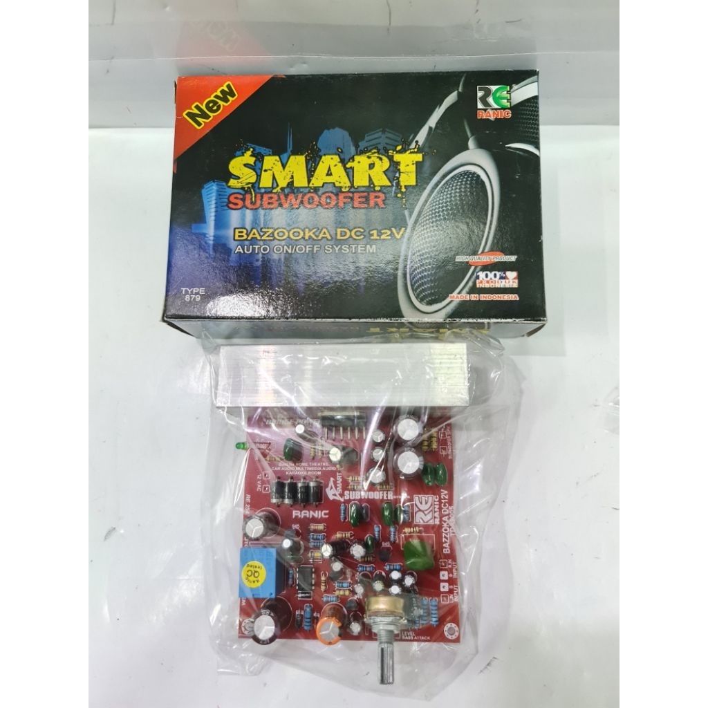 Jual RANIC KIT ACTIVE SUBWOOFER SMART BAZOOKA DC 12volt TYPE (879 ...