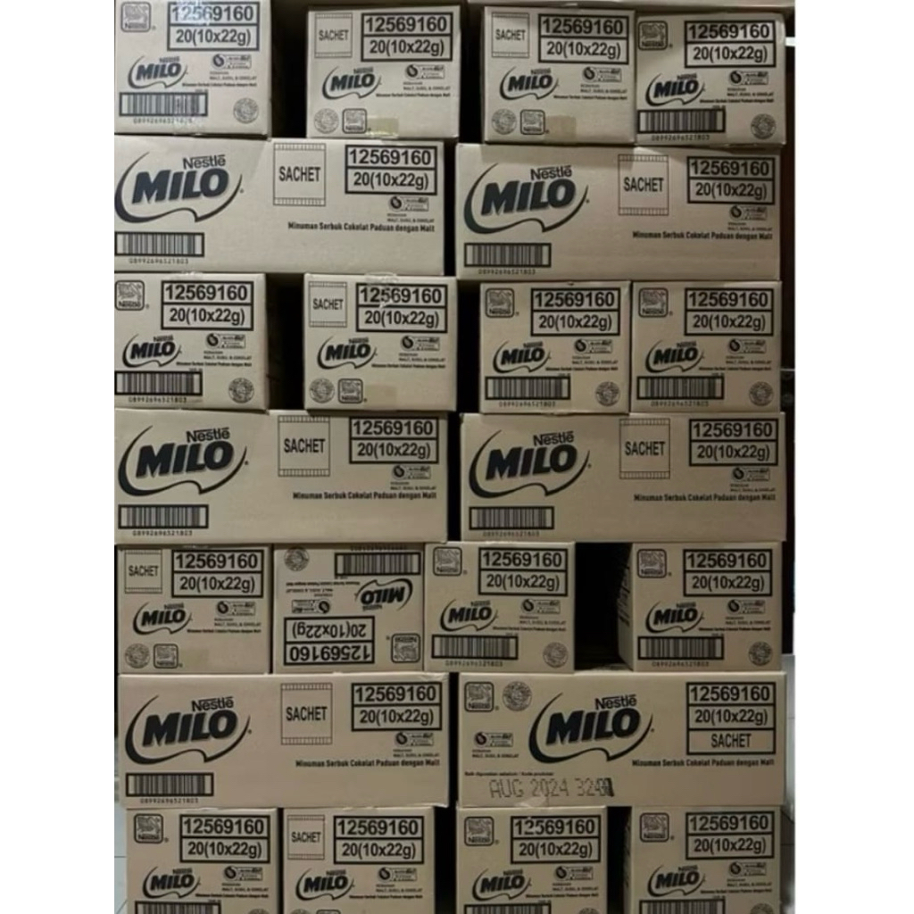Jual KARTON NESTLE MILO Active Go Susu Coklat Karton Kardus 20 Renceng ...