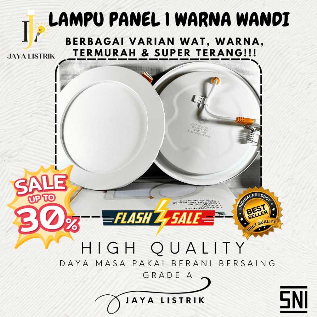 Jual JAYA LISTRIK - LAMPU DOWNLIGHT LED PANEL BODY TIPIS BULAT INBOW ...