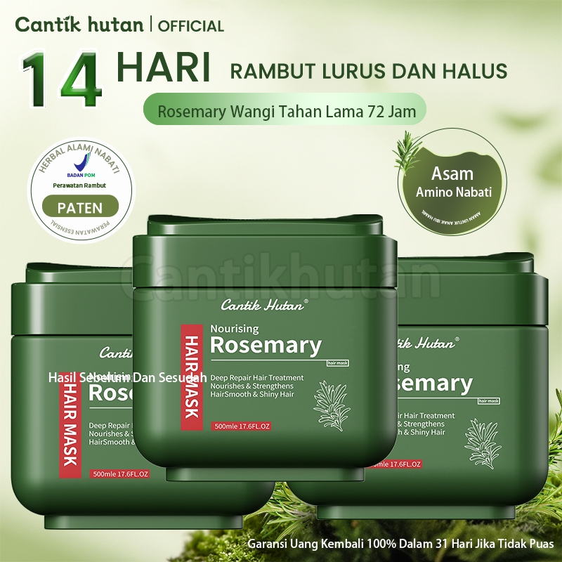 Jual Cantik Hutan Masker Rambut Rosemary & Keratin | Masker Herbal ...