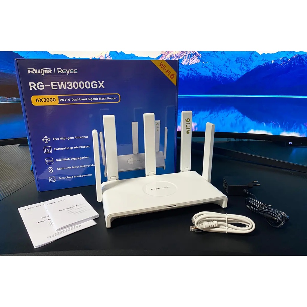 Jual Wireless Mesh Router Ruijie Reyee RG-EW3000GX Wi-Fi 6 AX3000 Dual ...