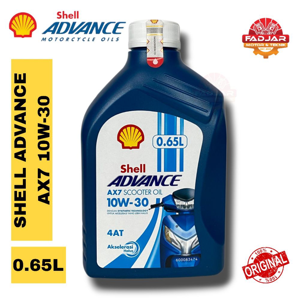 Jual Shell Advance Matic Scooter AX7 10W-30 650ml BeAT Deluxe Genio ...