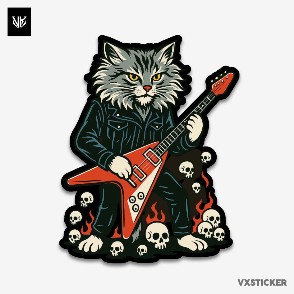 Jual Stiker/Sticker Kucing Band Lucu #27 VXSTICKER | Shopee Indonesia