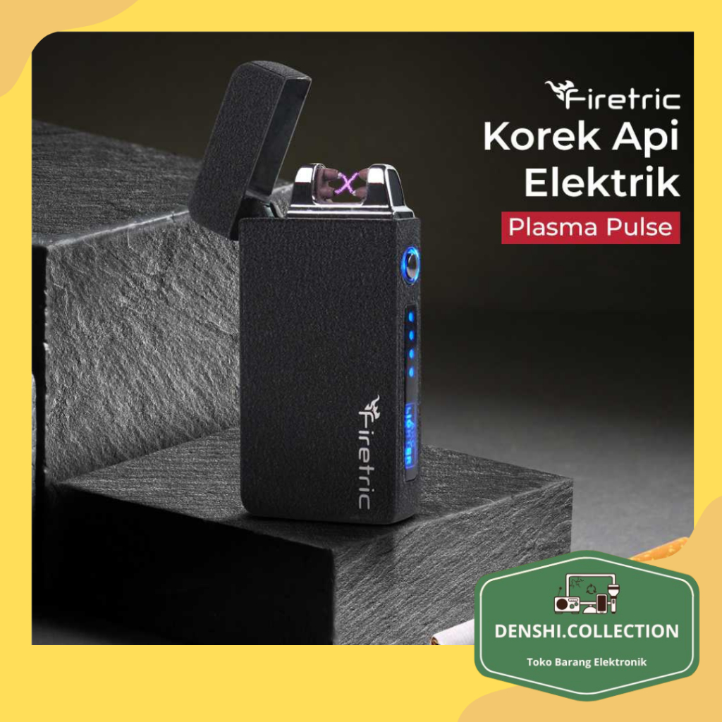 Jual Firetric Korek Api Elektrik Pulse Plasma Cross Double Arc Lighter ...