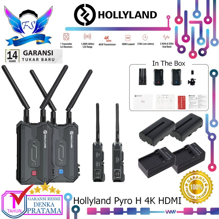 Jual Hollyland Pyro H 4K HDMI Wireless Video Transmission System ...