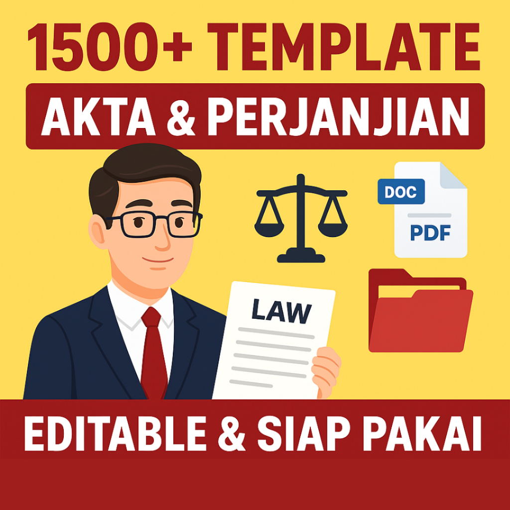 Jual (41) 1500+ Template Akta Perjanjian & Notaris | Format Surat ...