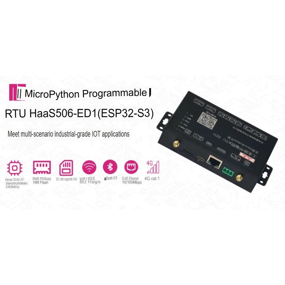 Jual Industrial Gateway Controller RTU PLC ESP32 Ethernet Port WiFi4G ...