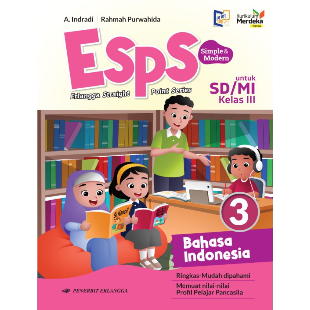 Jual BUKU ESPS BAHASA INDONESIA KELAS 3 III SD ERLANGGA KURIKULUM ...