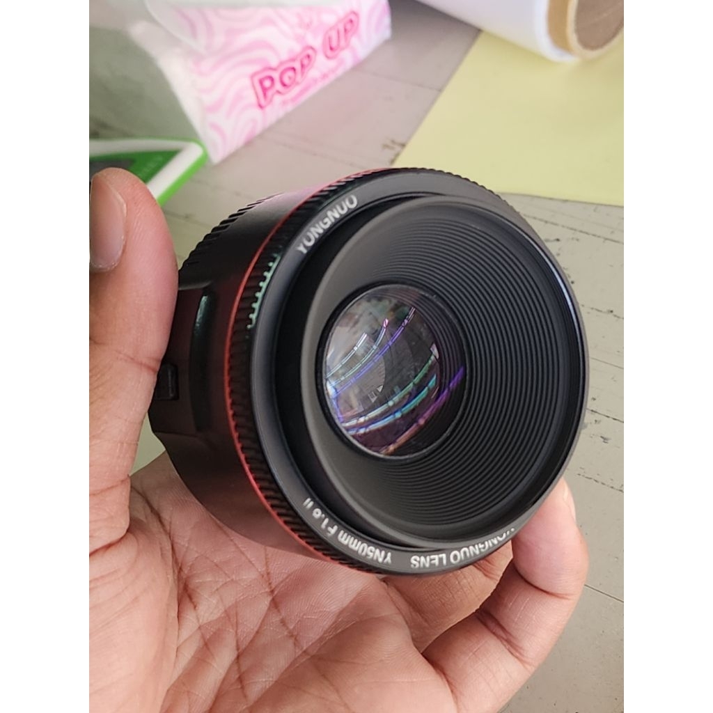 Jual LENSA FIX 50mm F1,8 YONGNUO untuk CANON(bekas) | Shopee Indonesia