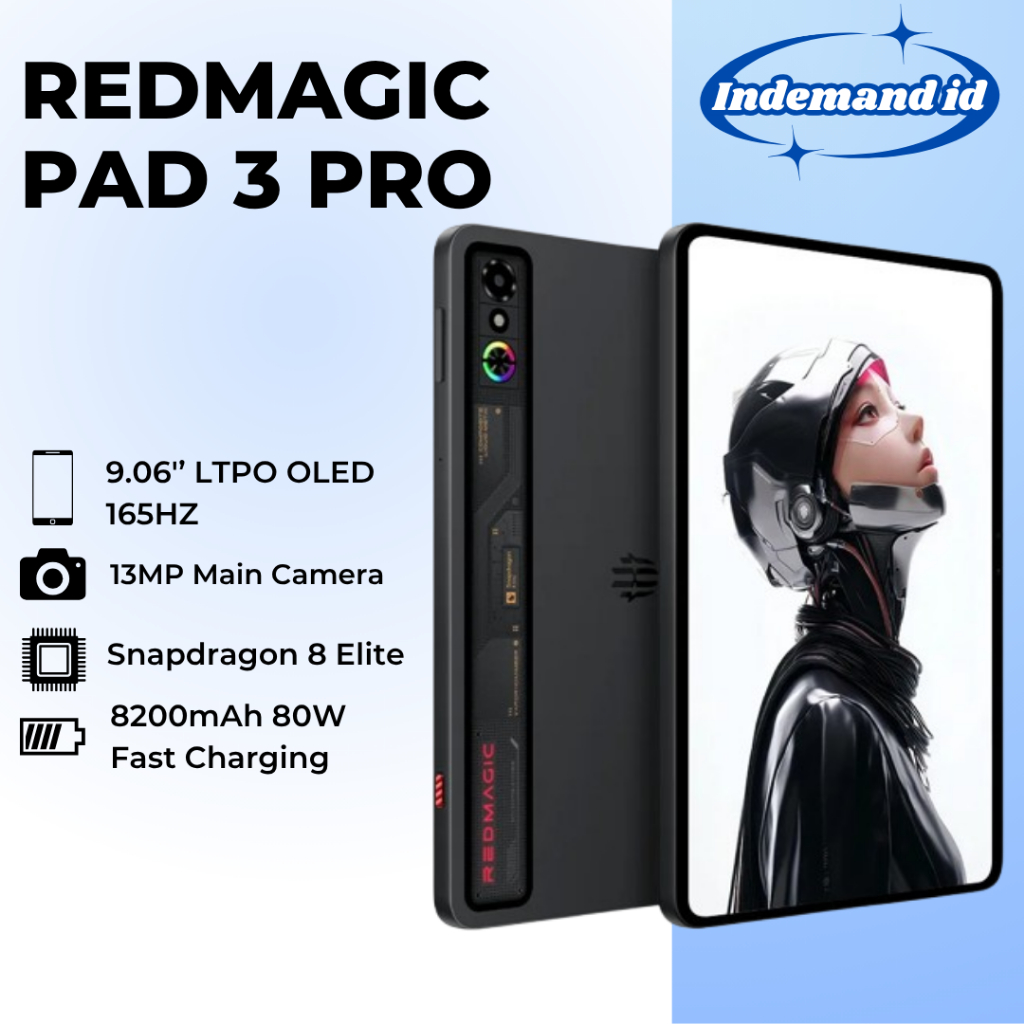 Jual RedMagic Pad 3 Pro 9.06'' 165HZ Oled 8200mAh Snapdragon 8 Elite ...