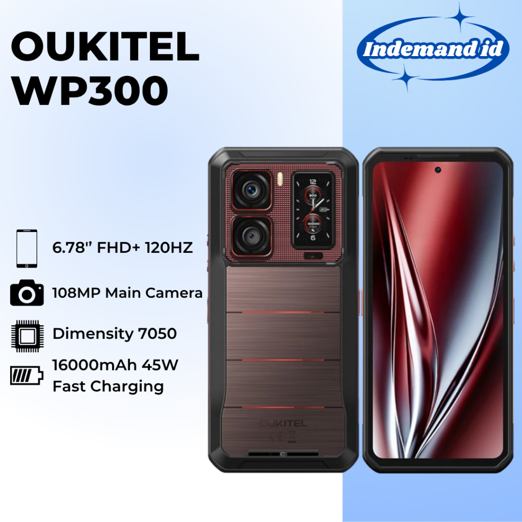 5G対応】OUKITEL WP300 タフネススマホ Android 15（Oukitel