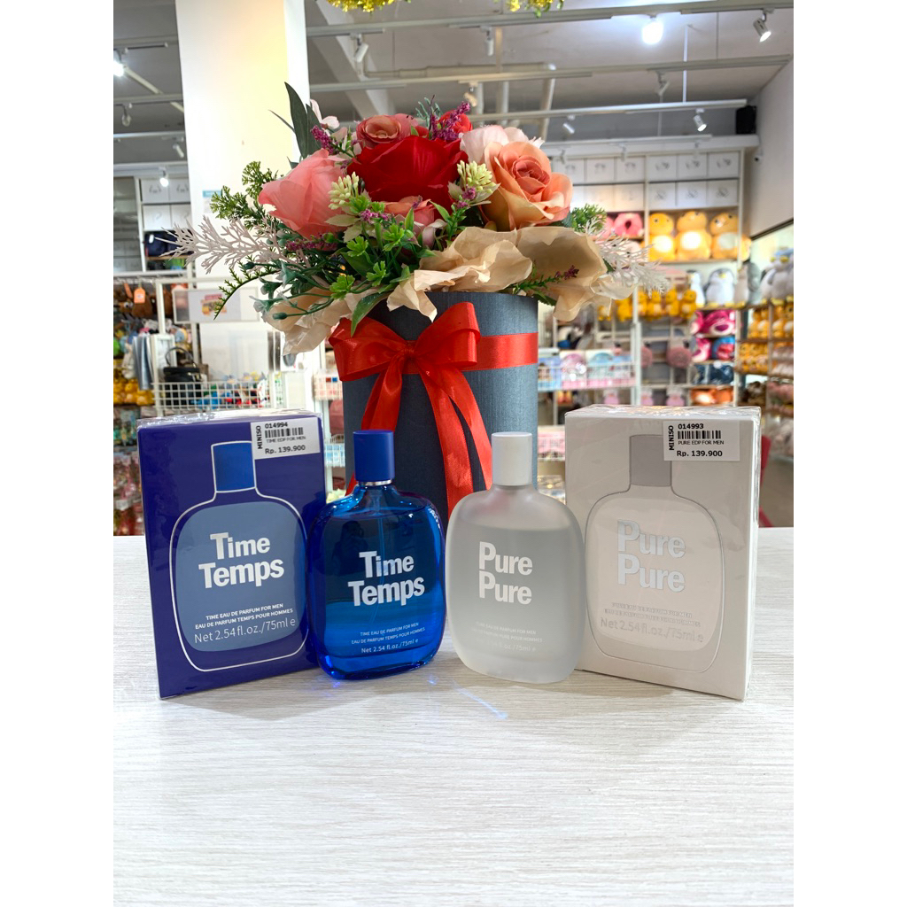 Jual MINISO PARFUM PRIA TIME TEMPS & PURE | Shopee Indonesia