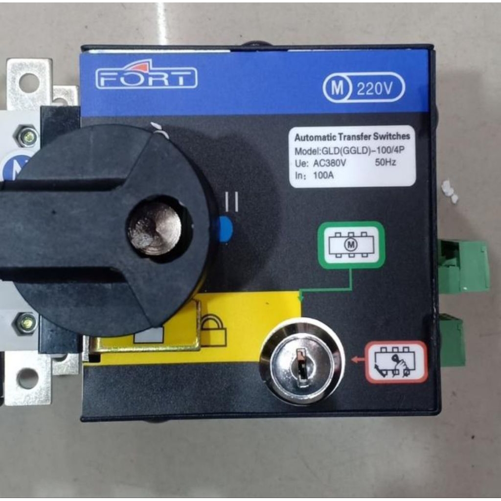 Jual Cos motorized ATS 4p 100A GGLD-100/4 FORT | Shopee Indonesia