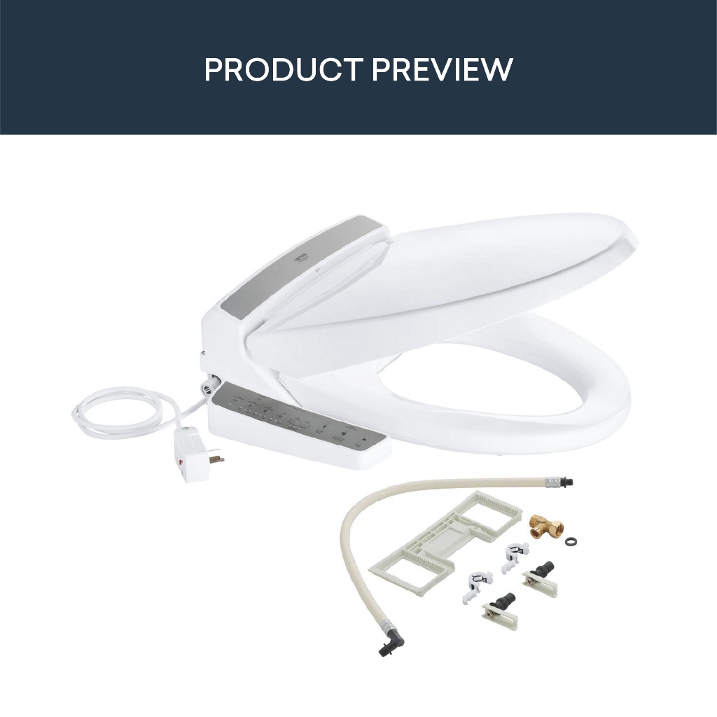 Jual Grohe Projectline Electronic Bidet Seat 39885L00 / Grohe Dudukan ...