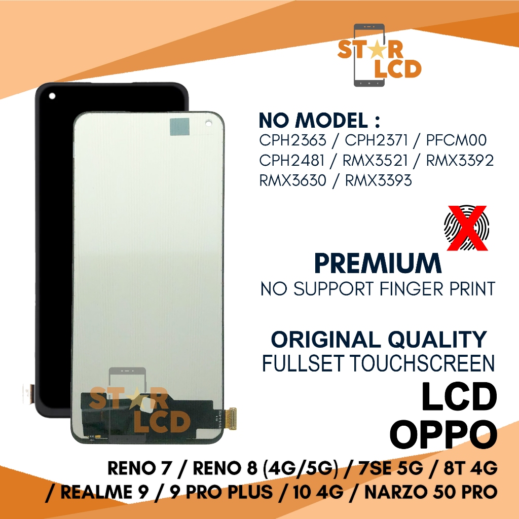 Jual Grosir LCD Reno 7 / Reno 8 (4G/5G) / 7 SE 5G / 8T 4G / Realme 9 / ...