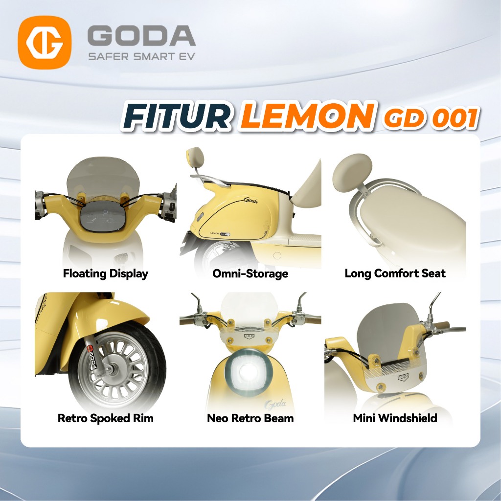 Jual GODA 001 Lemon Sepeda Listrik | Shopee Indonesia