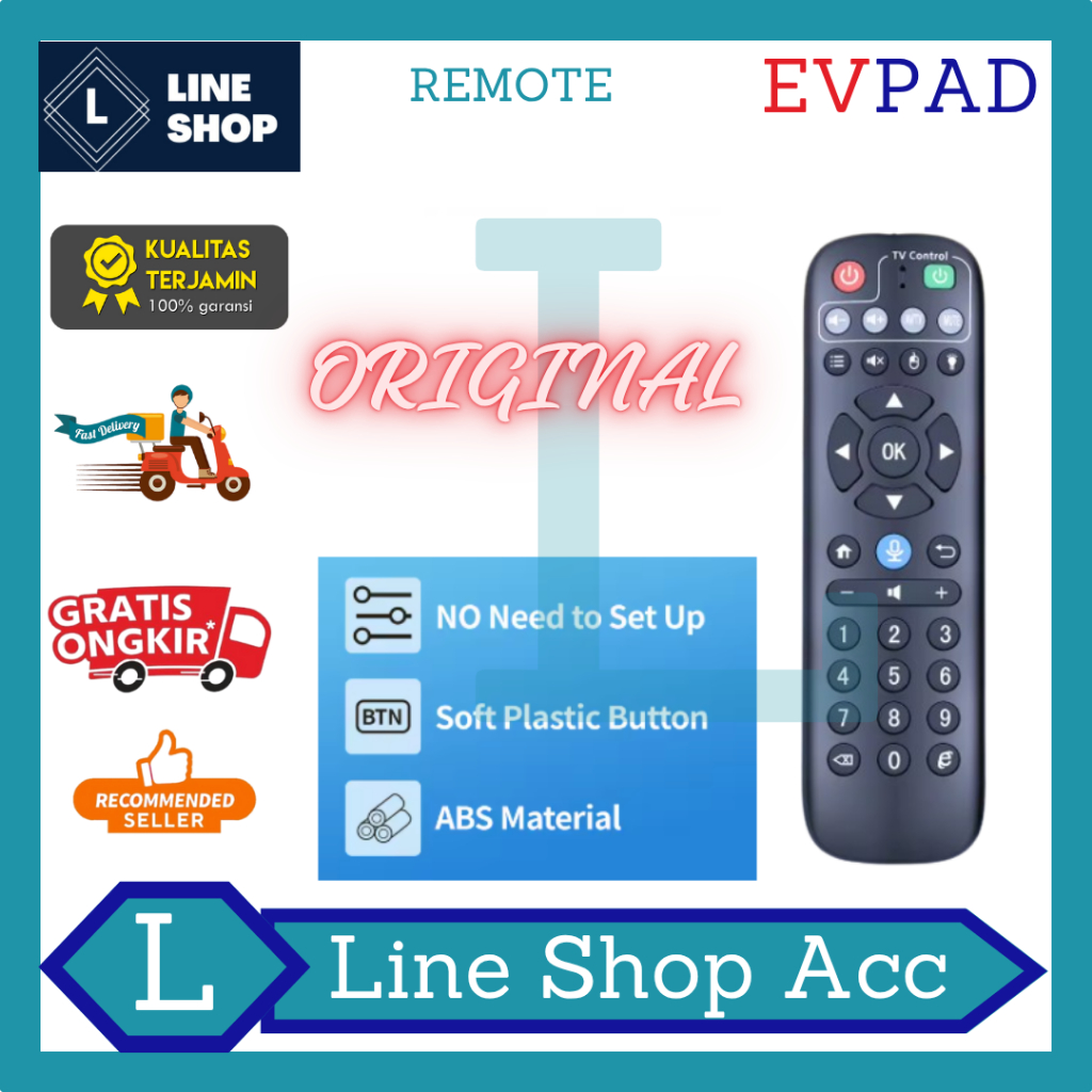 Jual Remote EVPAD Android Tv Box EVPAD P & EVPAD S Remote Evpad ...