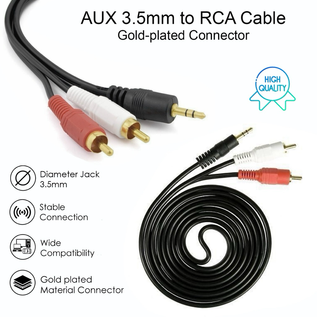 Câble Audio Vhbw Pour Casque Marshall Monitor II / Major II - 3.5mm Marron