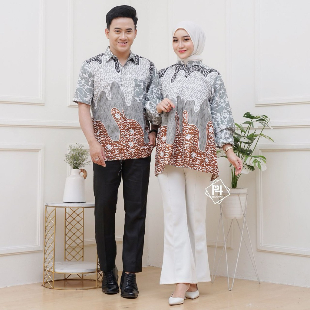 Jual Baju batik couple - Batik kekinian terbaru couple pasangan ...