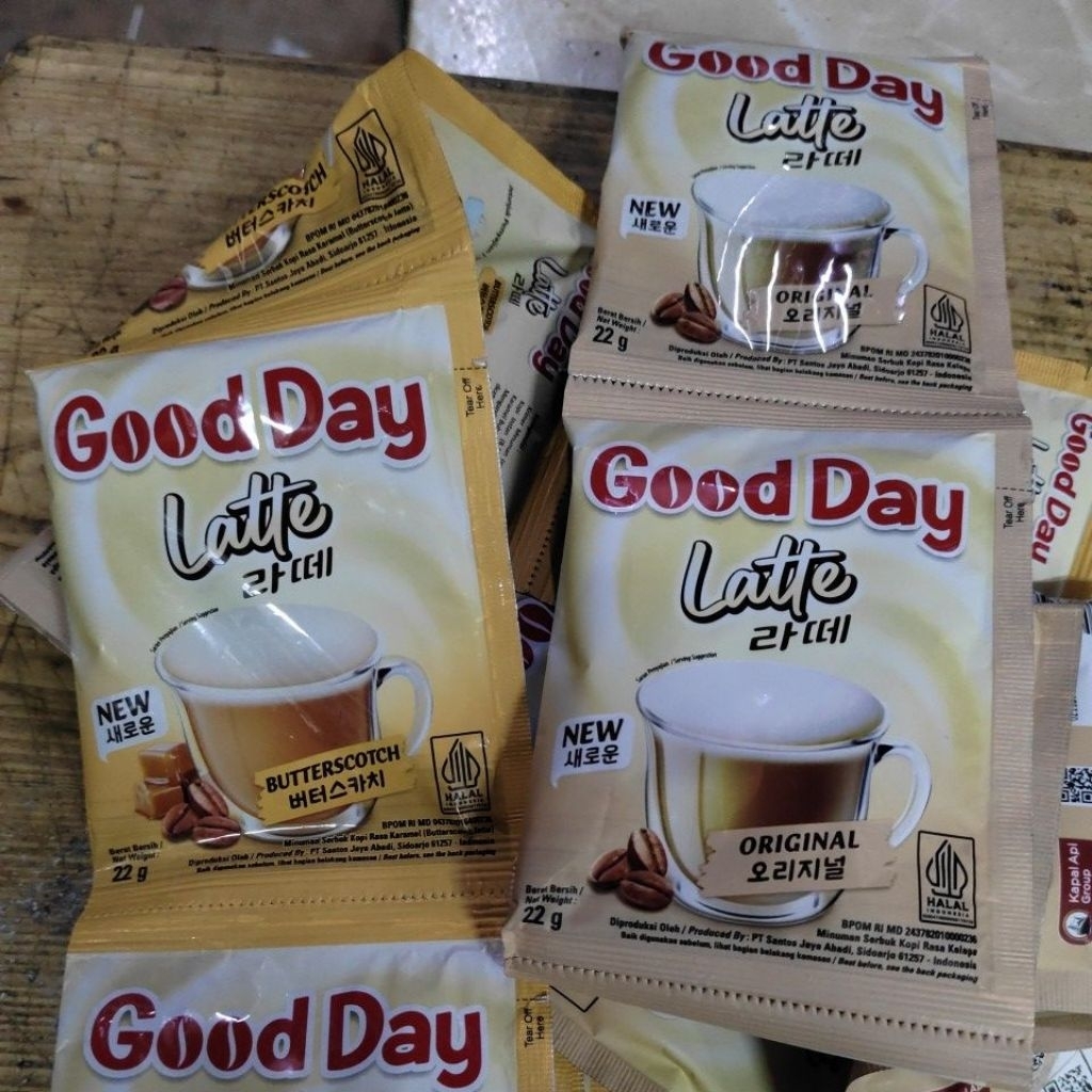 Jual GOOD DAY LATTE ( 1 RENCENG) ORIGINAL/ BUTTER SCOOT | Shopee Indonesia