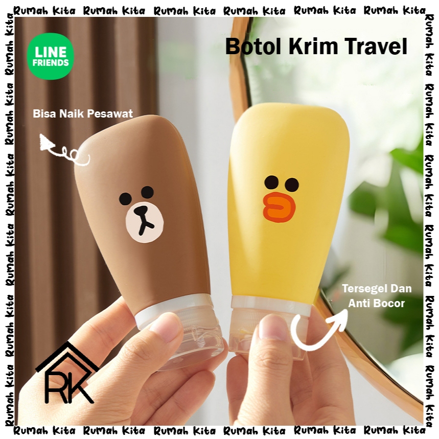 Jual LINE - BOTOL MINI SABUN SKINCARE TRAVEL WADAH LOTION TRAVELING ...