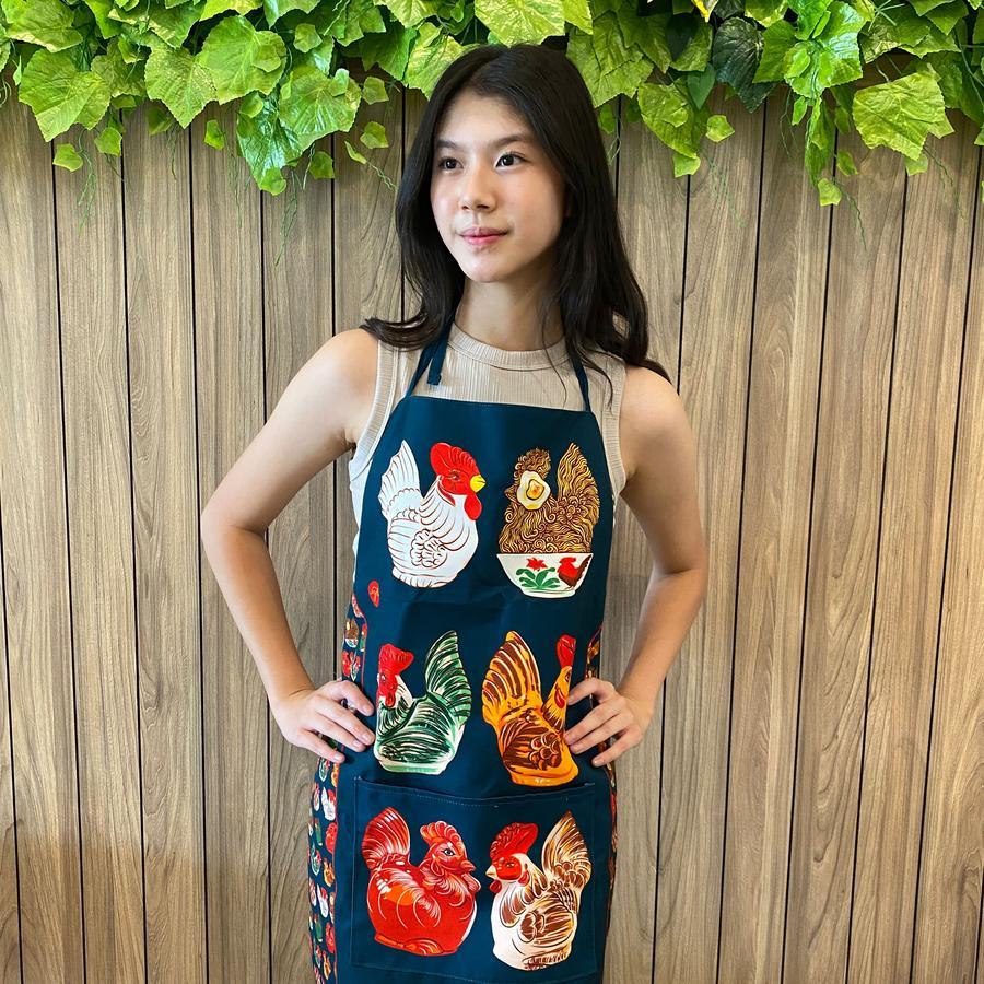 Jual Apron Dapur Celemek Masak IGOR Celengan Ayam Ilustrator Desainer ...