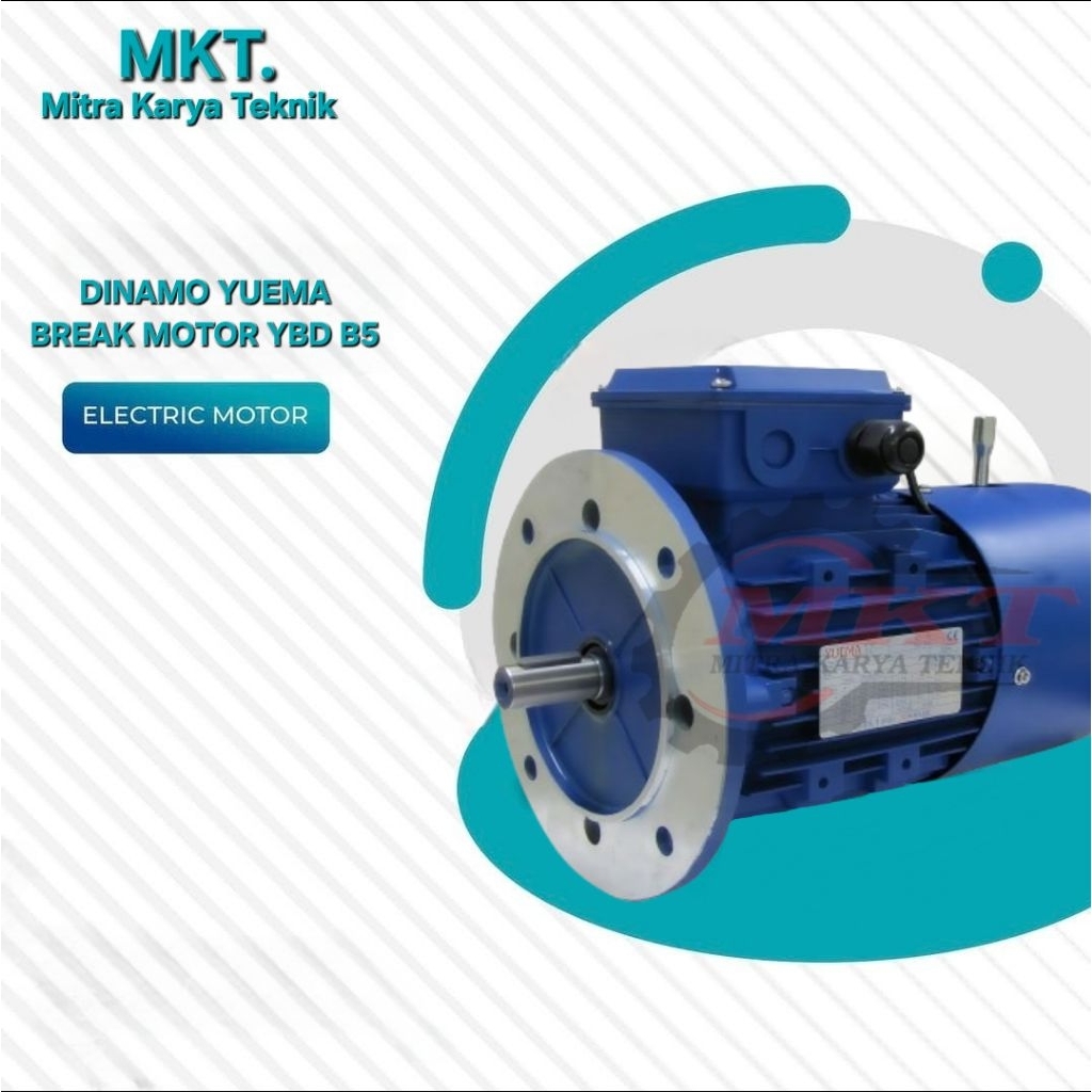 Jual BREAK MOTOR YBD POWER 1.1KW 1.5HP 4POLE 1500RPM MODEL FLANGE YUEMA ...