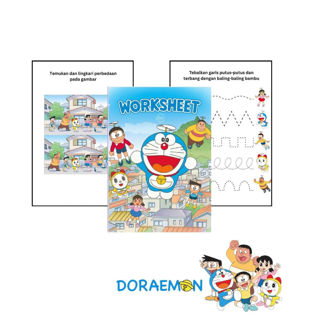 Jual Worksheet anak usia 2-5 tahun toddler PAUD lembar kerja printable ...