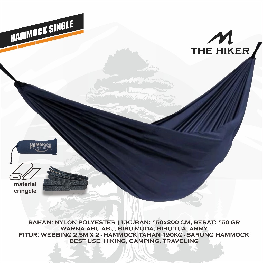 Hammock Mammut Tempat Tidur Ayunan Kasur Gantung Camping Outdoor Super Kuat Murah Pendaki