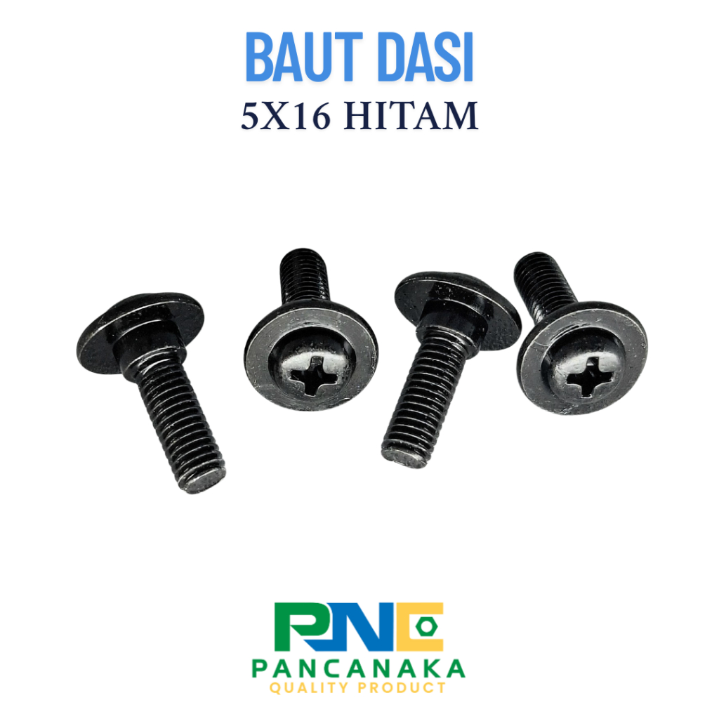 Jual BAUT DASI 5X16 ORI HITAM - 10 PCS | Shopee Indonesia