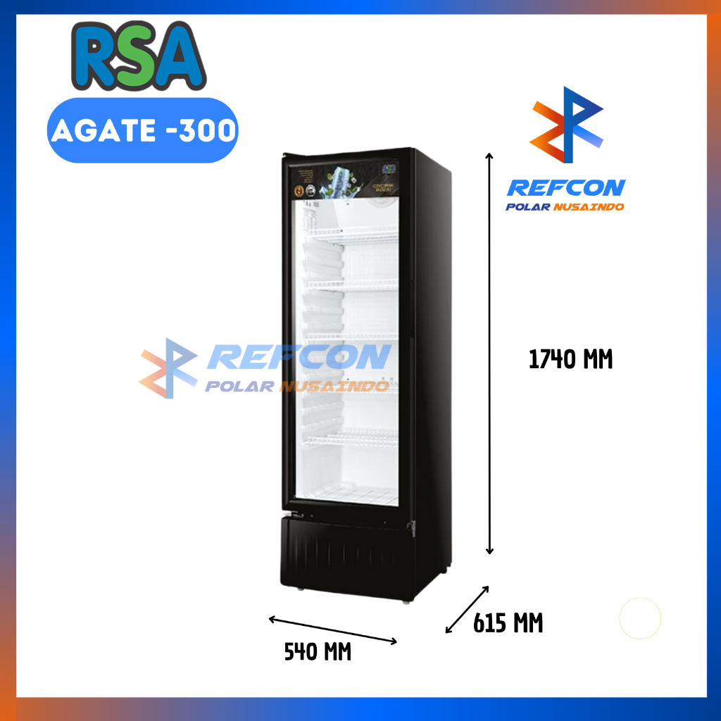 Jual Showcase RSA AGATE 300R / AGATE 300 R / AGATE300R 5 Rak 290L ...
