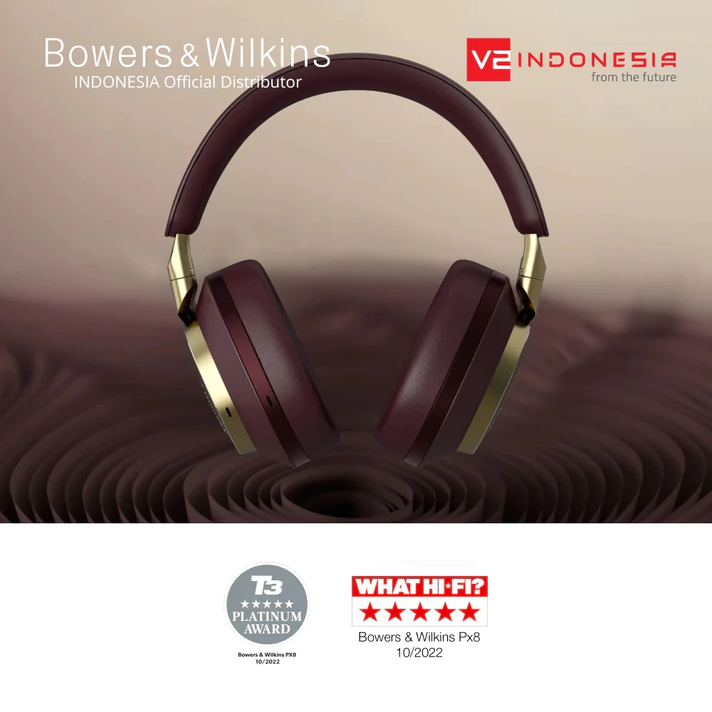 Bowers & Wilkins B&W Px8 Over-ear noise-canceling headphones - Royal Burgundy