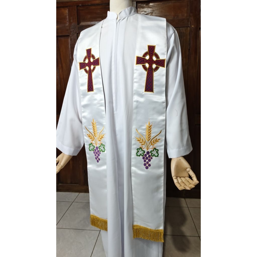 Jual Stola luar Imam/Kasula Romo Imam Katolik/Stola Luar | Shopee Indonesia