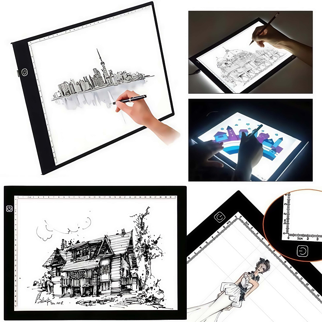 Jual COD A3/A4/A5 LED Drawing Tracing Board Stensil Board Papan Jiplak ...