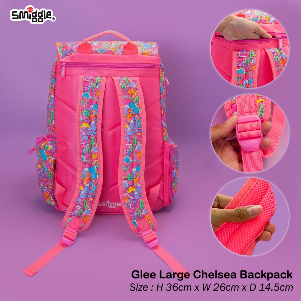 Jual SMIGGLE Glee Large Chelsea Backpack ransel remaja | Shopee Indonesia