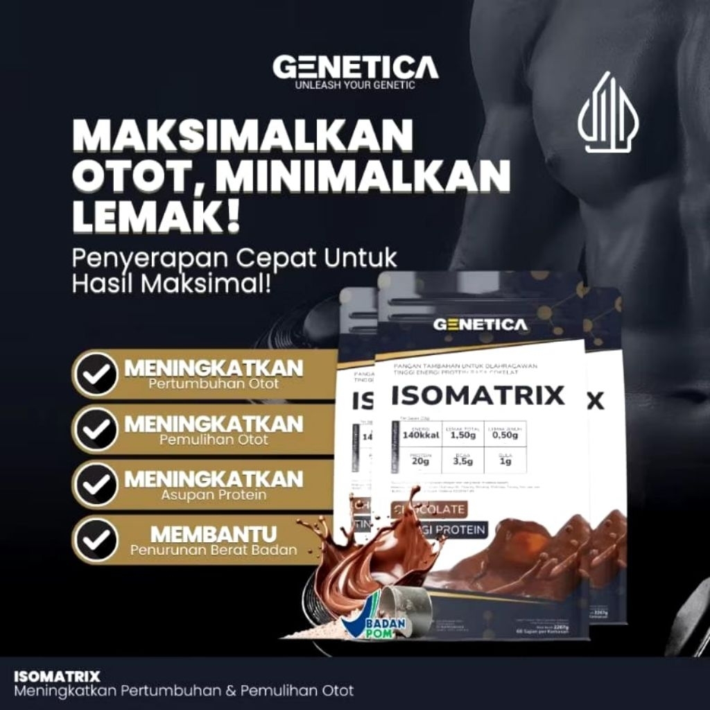 Jual Genetica Isomatrix 2 lbs 907 gram Susu Whey Protein | Shopee Indonesia