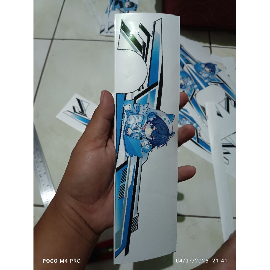 Jual sticker livery anime miniatur bus Rkc sudah cutting | Shopee Indonesia