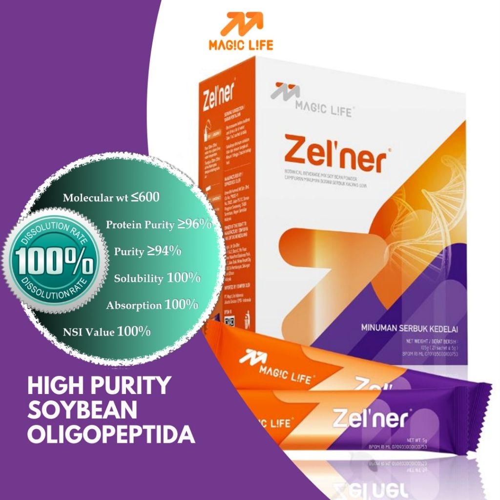 Jual 1 Box Magiclife ZELNER Oligo Peptida Original Exp 27 Nov 2026 ...
