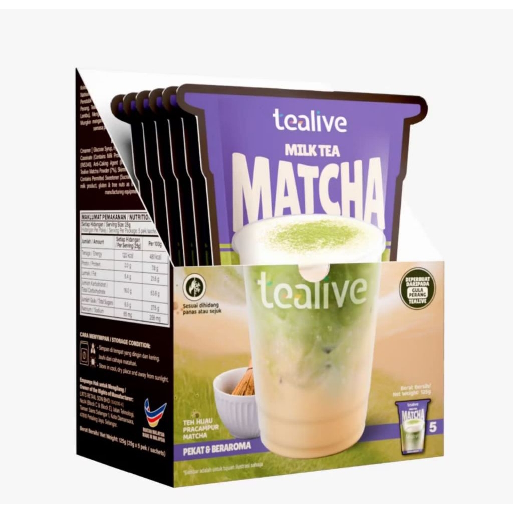 Jual 1 SACHET TEALIVE MATCHA TEA | Shopee Indonesia