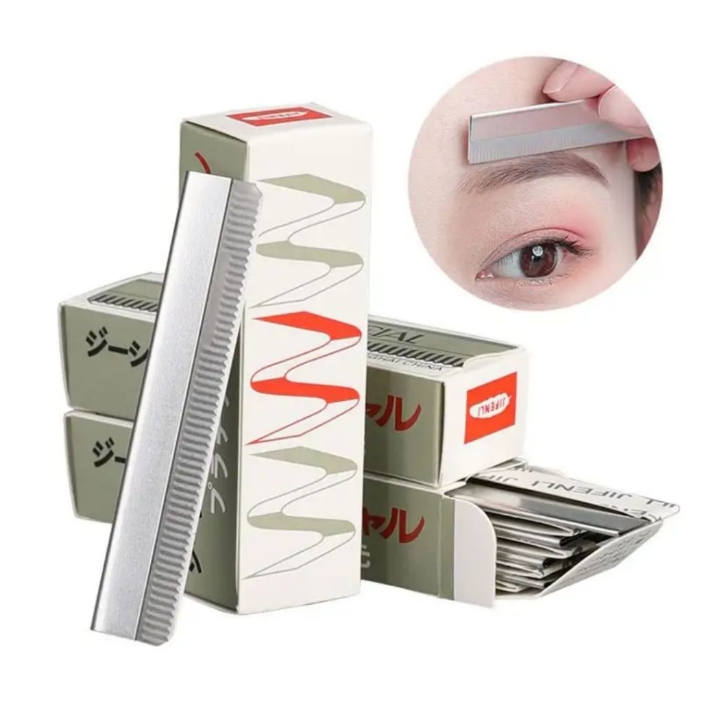Jual CUKURAN ALIS Feather Cut Jifonli Tajam Pisau Cukur Eyebrow Razor ...