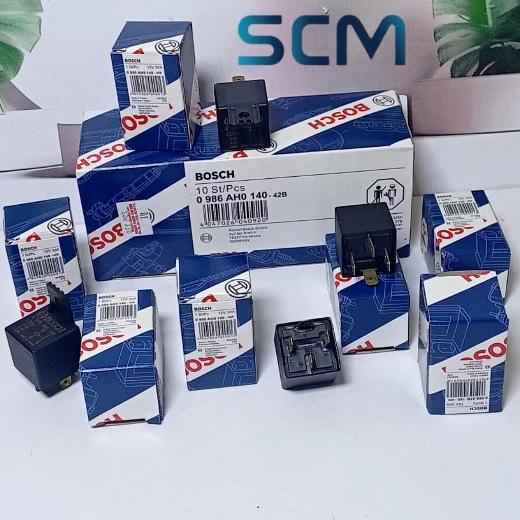 Jual Relay BOSCH 12V 30A 4 Kaki Original – Relay Mobil Universal ...