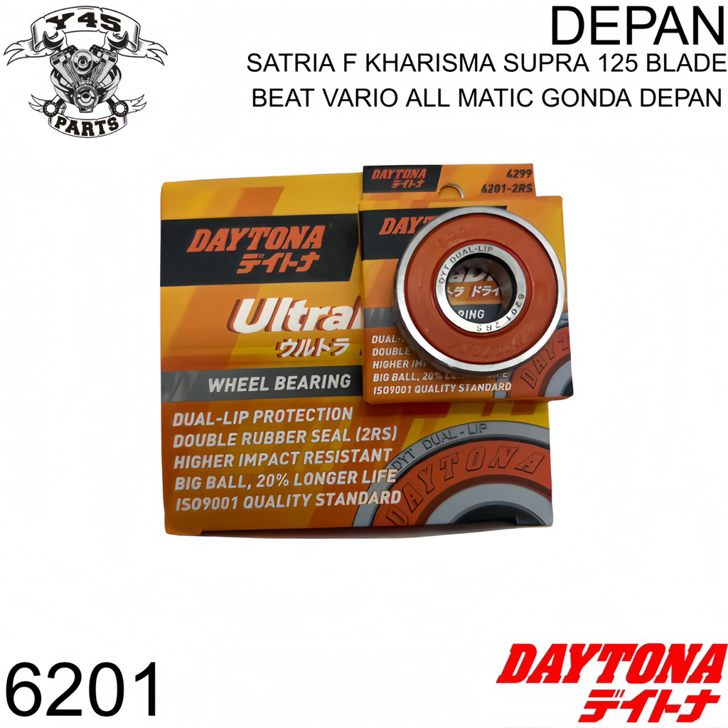 Jual BEARING WHEEL LAHER LAKER RODA DEPAN 6201 SATRIA FU SUPRA REVO ...