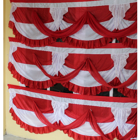 Jual BENDERA MERAH PUTIH BEKRON CANTIK 10 GELOMBANG / BEKRON CANTIK 10 ...